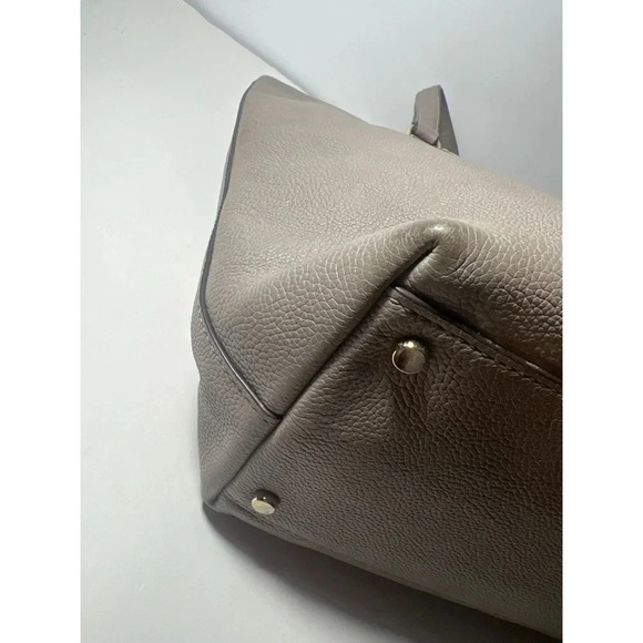 Taupe Leather Tote Bag - Picture 4 of 6